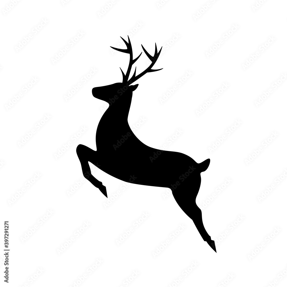 Obraz premium reindeer isolated on white background