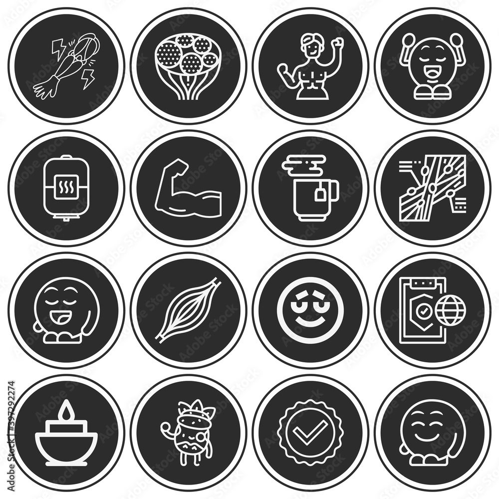 16 pack of contraction lineal web icons set 16 pack of contraction lineal web icons set