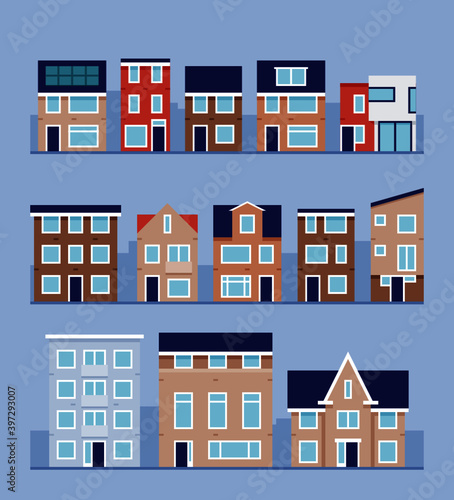 Collection of modern European houses