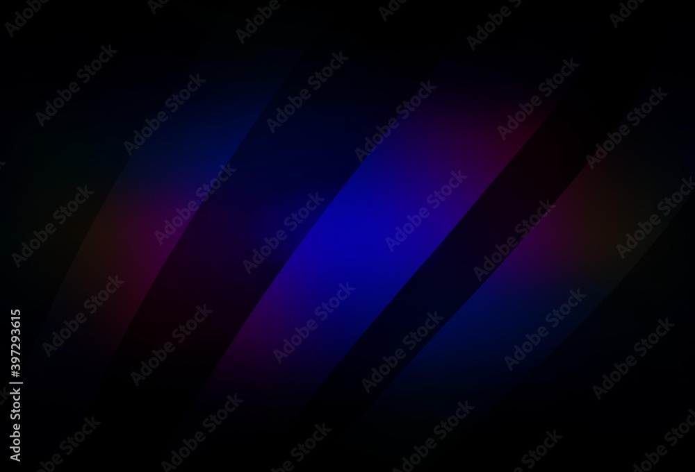 Dark Blue, Red vector glossy abstract backdrop.