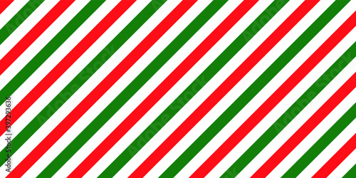 Christmas Candy Stripes with White, Red and Green