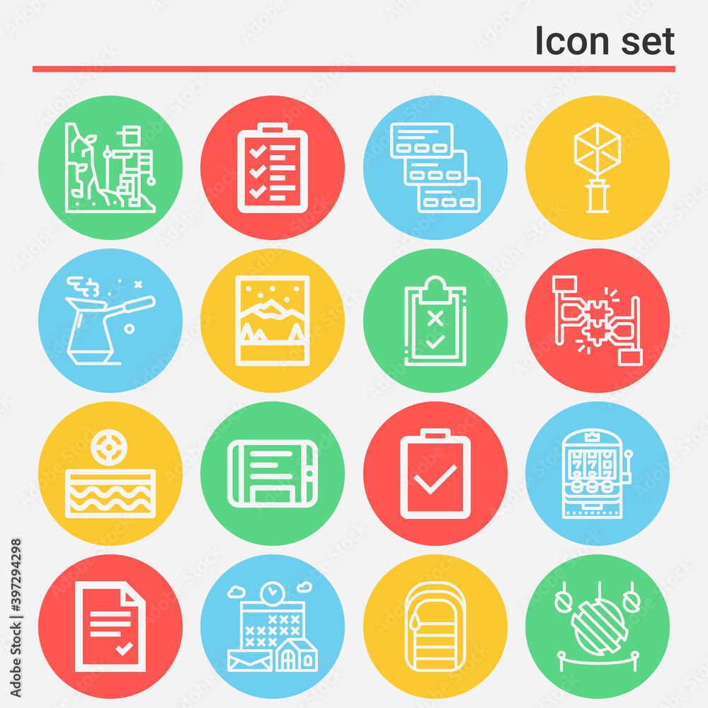 16 pack of deployment lineal web icons set 16 pack of deployment lineal web icons set