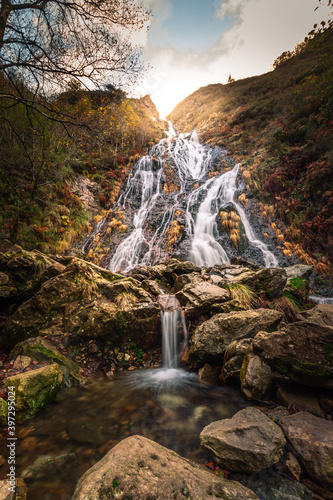 Aitzondo waterfall at the Aiako Harriak Natural Park, in the Basque Country. photo