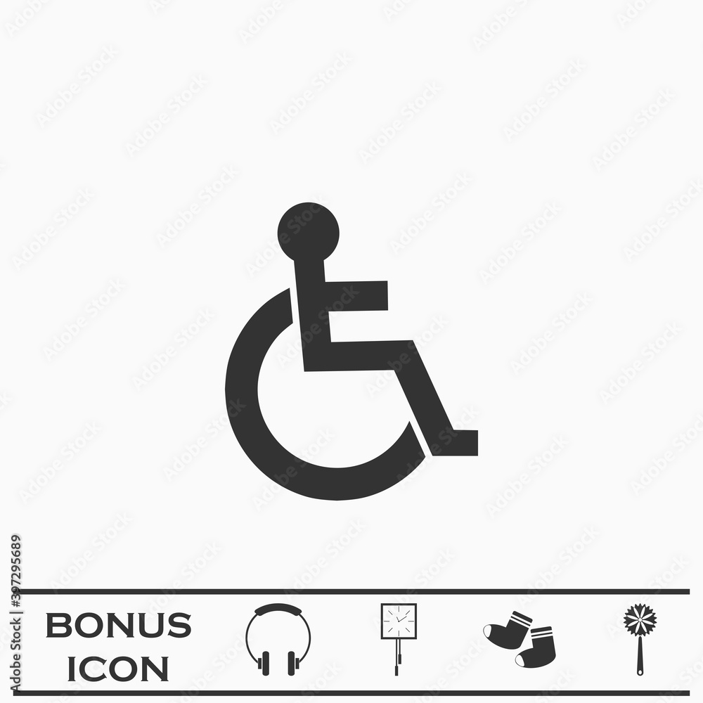 Disabled icon flat Disabled icon flat