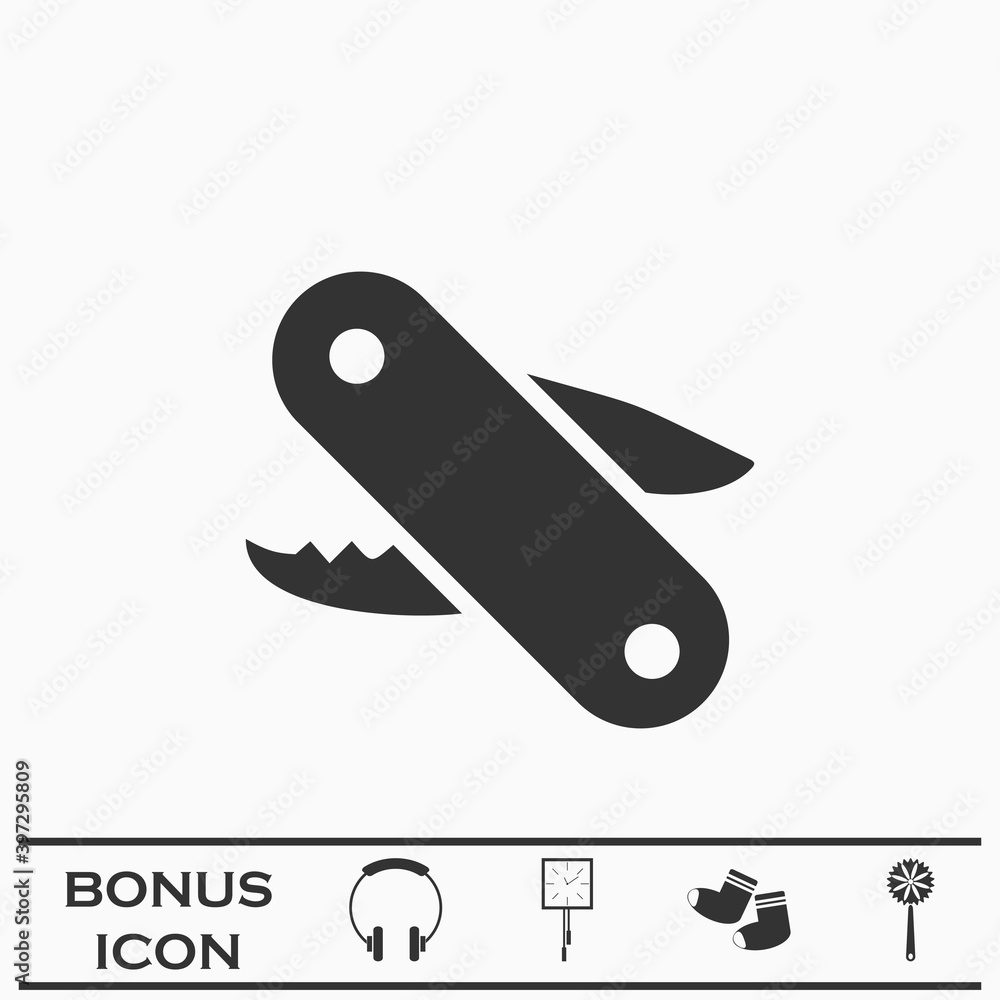 Multitool icon flat Multitool icon flat