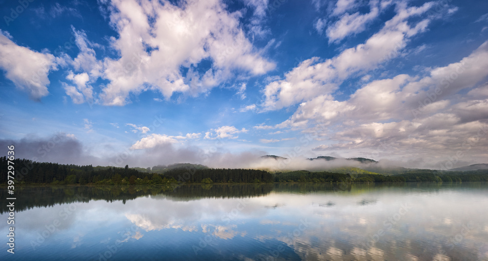Urrúnaga reservoir, Legutio, Otxandio, Alava, Basque Country, E Urrúnaga reservoir, Legutio, Otxandio, Alava, Basque Country, E