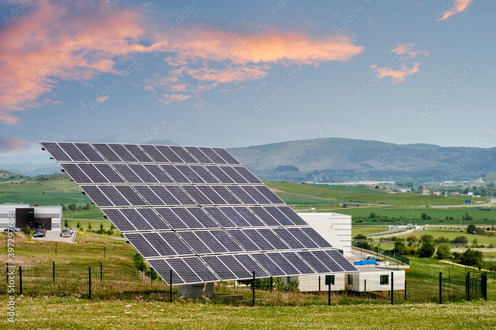 Solar cells at the Alava Technology Park in Miñano, Basque Coun Solar cells at the Alava Technology Park in Miñano, Basque Coun