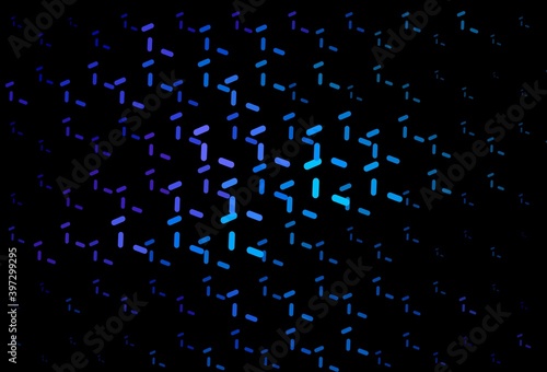 Fototapeta Naklejka Na Ścianę i Meble -  Dark Pink, Blue vector pattern with sharp lines.