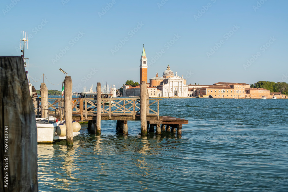 Panorama on the island of San Giorgio in Venice, Veneto - Italy