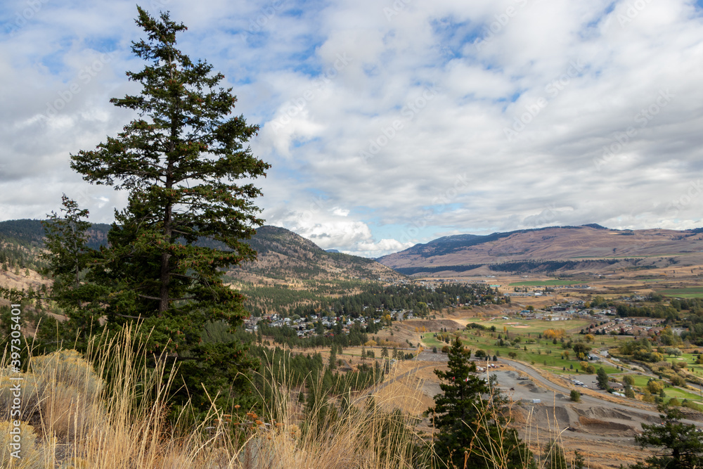 scenic autumn mountain view at Dandiwal Viewpoint in Merritt, British Columbia, Canada scenic autumn mountain view at Dandiwal Viewpoint in Merritt, British Columbia, Canada