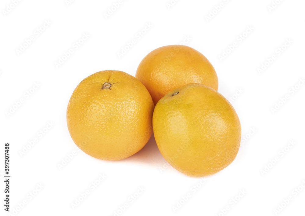 Group of oranges isolated over white background Group of oranges isolated over white background