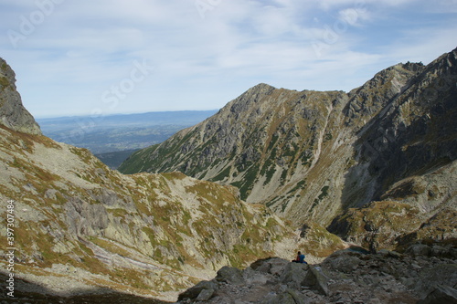 a very beautiful landscape in Poland. These are the high tatra mountains 