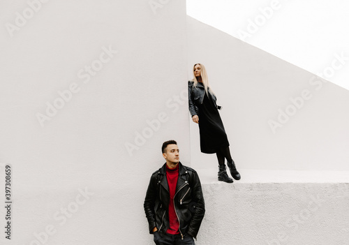 young couple in quarrel