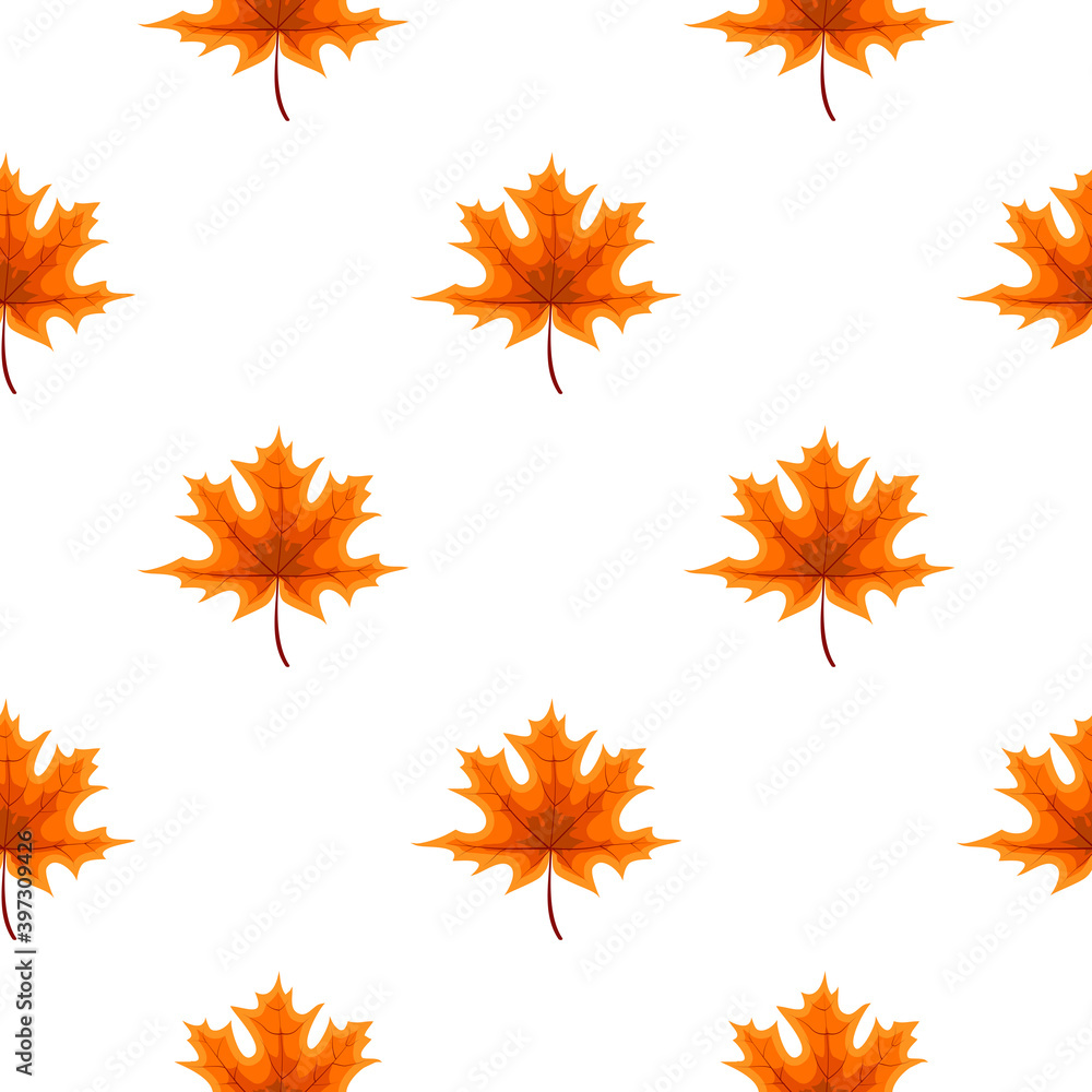 Abstract Vector Illustration Autumn Seamless Pattern Background with Falling Autumn Leaves Abstract Vector Illustration Autumn Seamless Pattern Background with Falling Autumn Leaves
