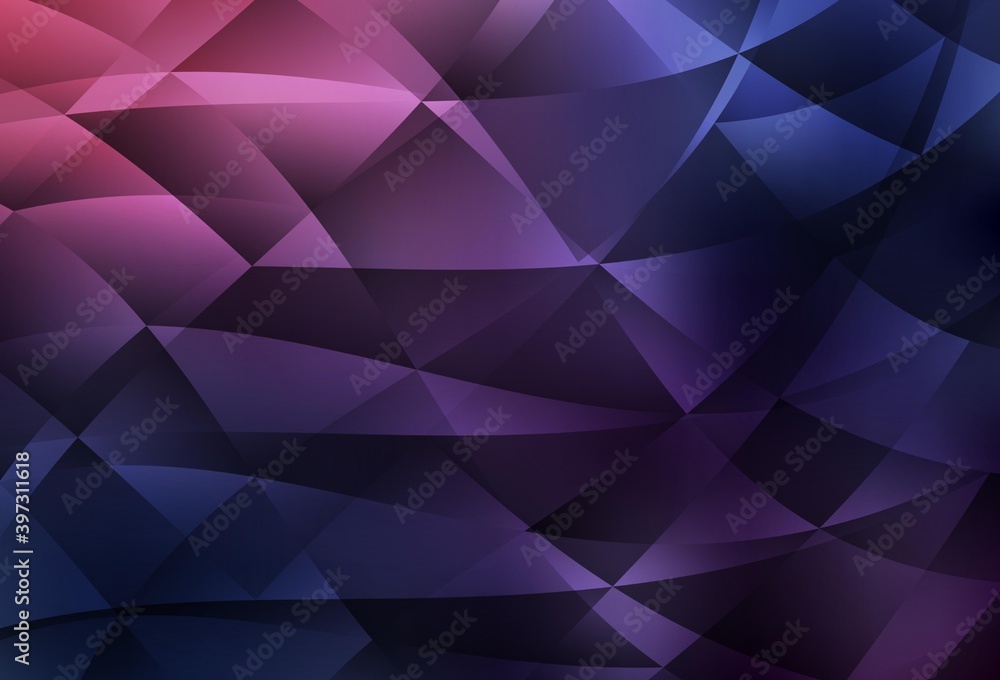 Dark Purple vector shining triangular background. Dark Purple vector shining triangular background.