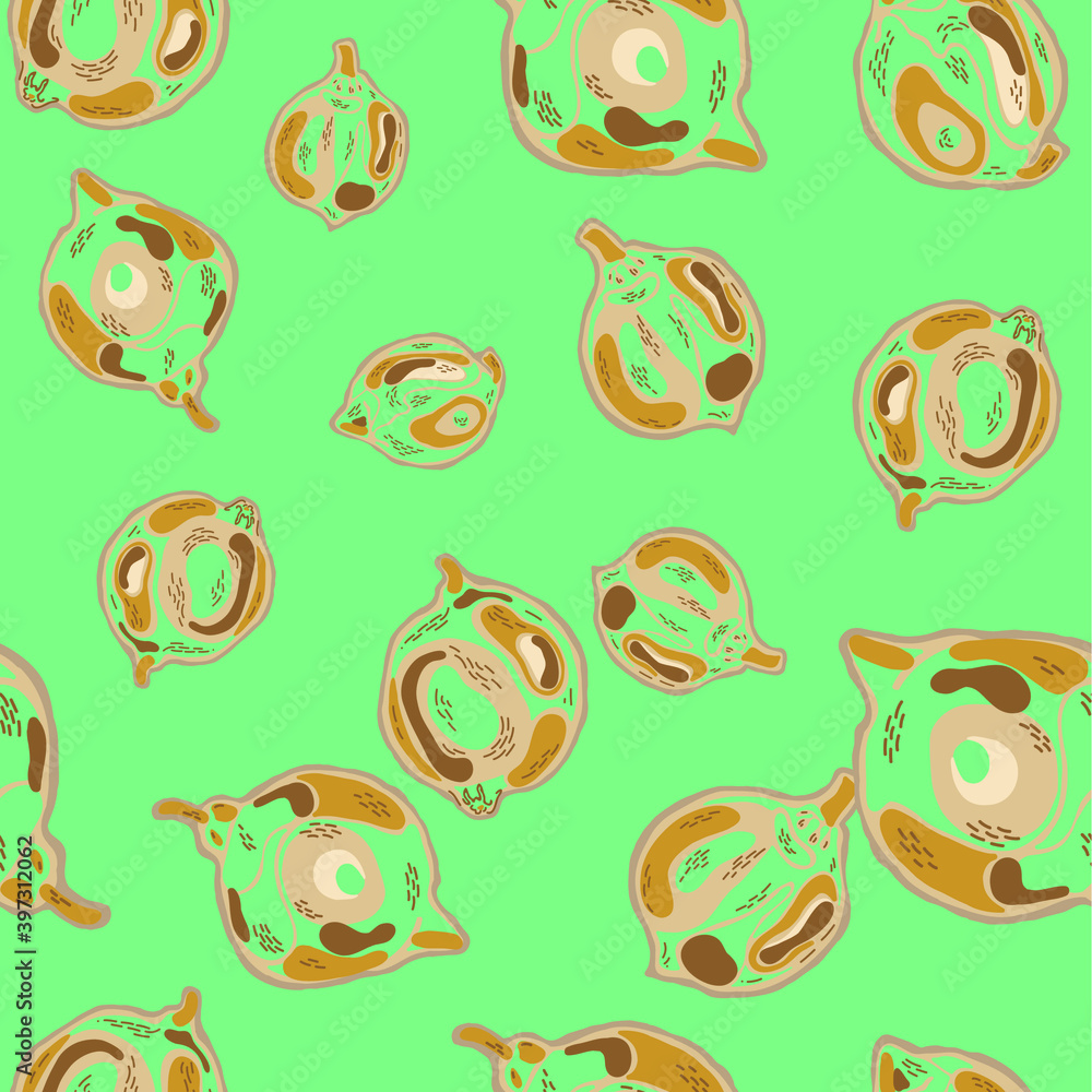 Lemon Seamless Pattern. Vector Summer Citrus Print. Simple Marker Lime. Botanical Illustration. Psychedelic Citron Motif.  Modern Hand Drawn Background.