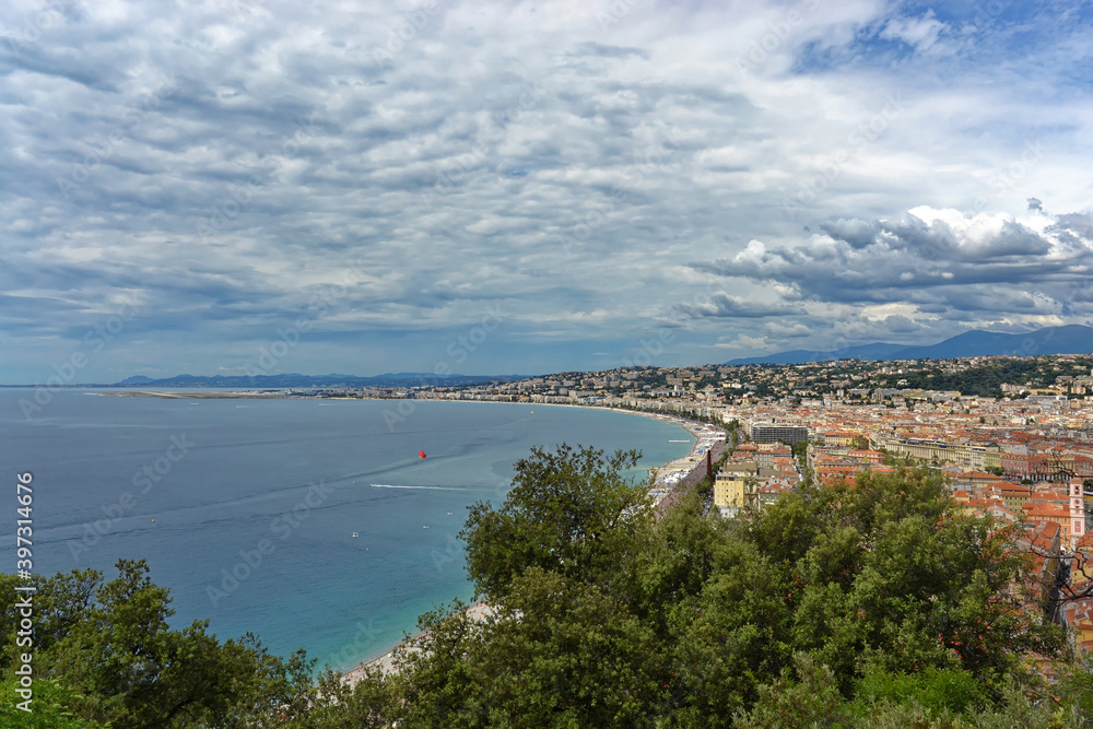 Scenic view of the French Rivera - Nice, France
