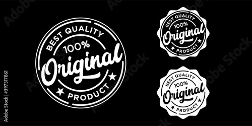 100% original product label badge logo stamp or seal sticker design template collection