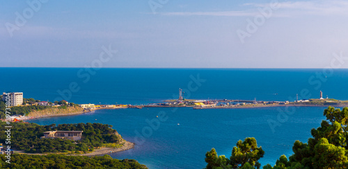 Fototapeta Naklejka Na Ścianę i Meble -  Beautiful seascape at summer day, Black Sea.