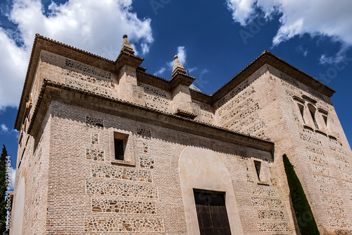 XVI century Church of Santa Maria de la Alhambra (Iglesia de Santa Maria de la Alhambra). Granada, Andalusia, Spain.