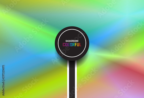 Abstract blurry gradient mesh background in bright rainbow colors.