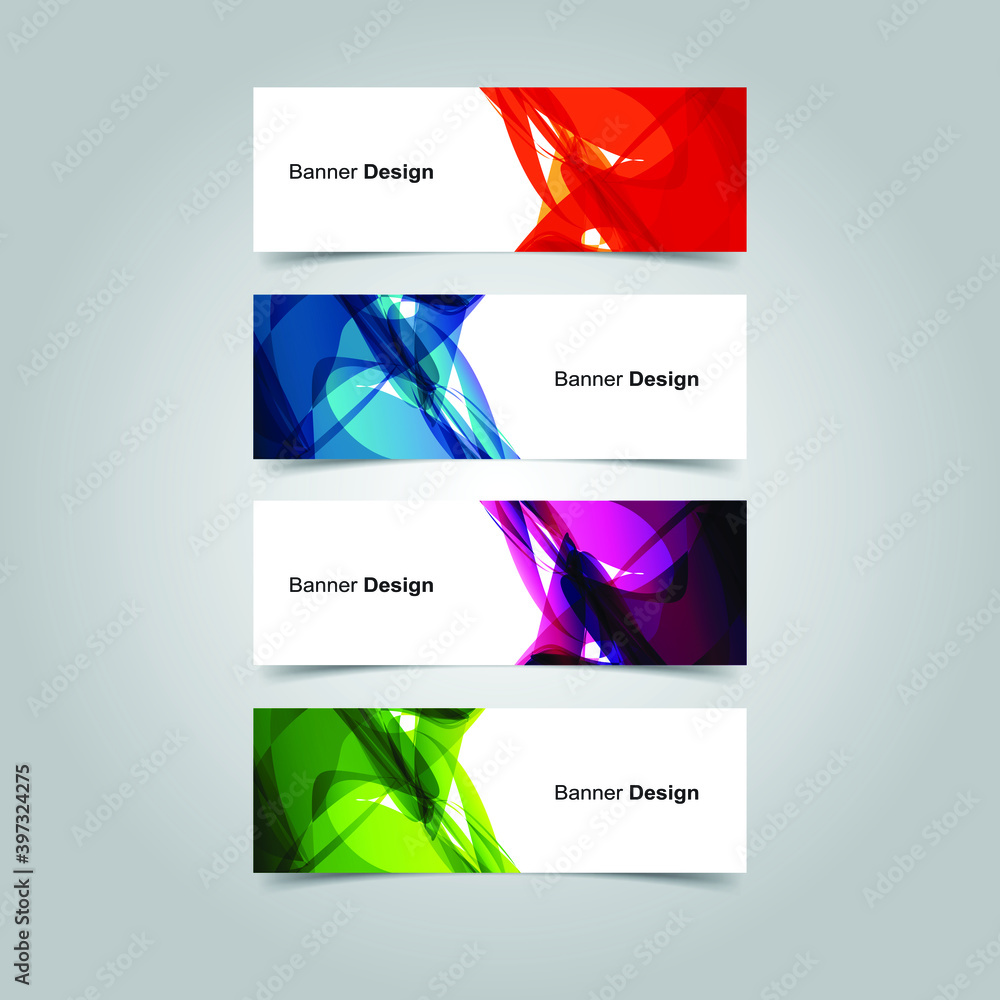 Fototapeta premium Vector Abstract banner web template