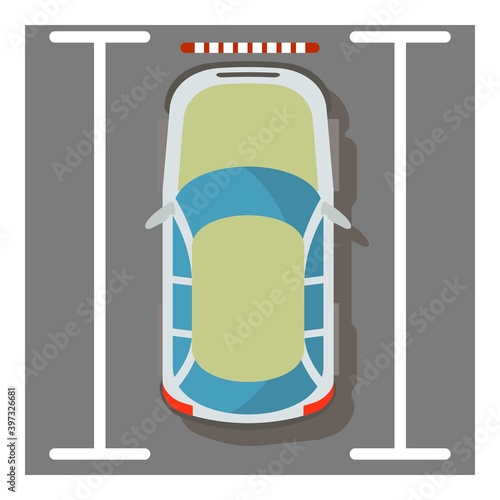 Green car icon. Isometric illustration of green car vector icon for web