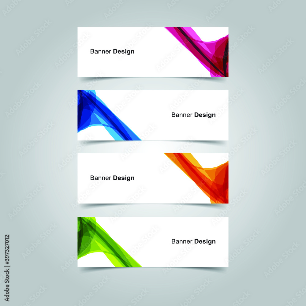 Vector Abstract banner web template Vector Abstract banner web template
