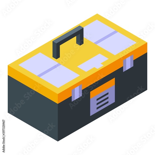 Tablet repair tool box icon. Isometric of tablet repair tool box vector icon for web design isolated on white background