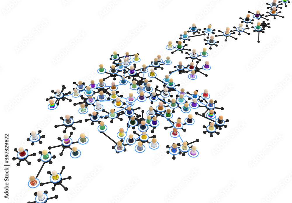 Cartoon Crowd System, Nodes Dark Cartoon Crowd System, Nodes Dark