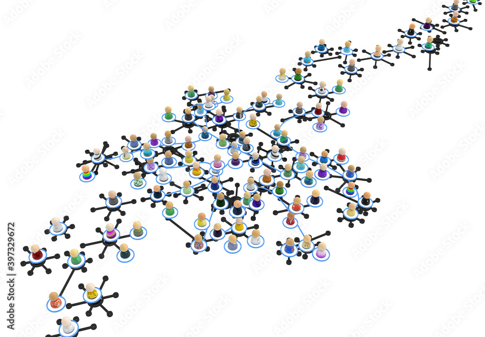 Cartoon Crowd System, Nodes Dark