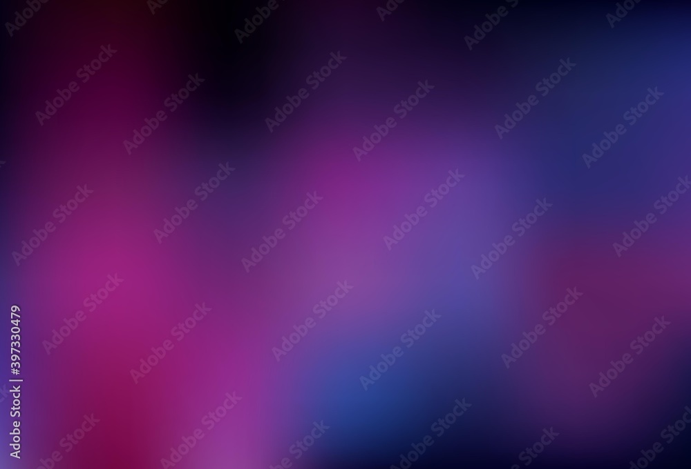 Dark Pink vector blurred bright template.