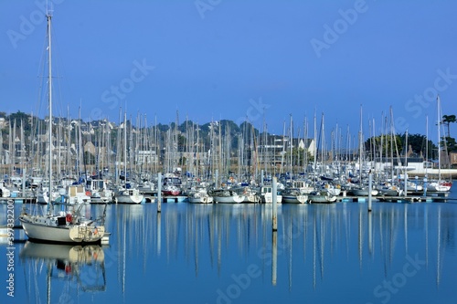 Perros-Guirec harbor in Brittany. France