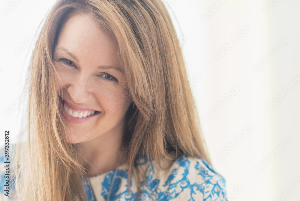 Portrait of woman laughing Portrait of woman laughing