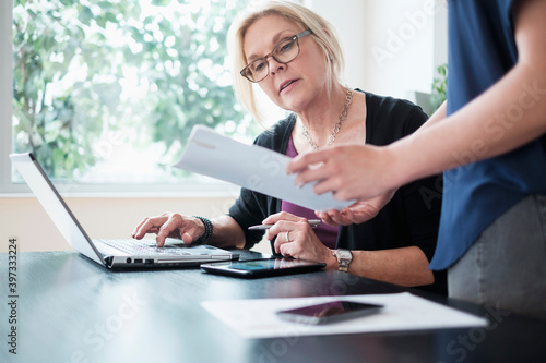 Women working in office