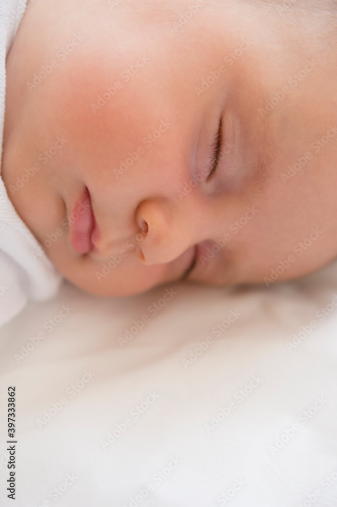 Baby girl (2-5 months) sleeping Baby girl (2-5 months) sleeping