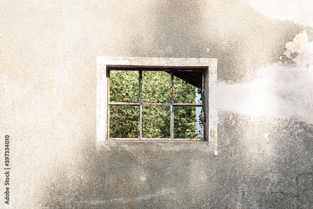 Fototapeta premium old window in the wall