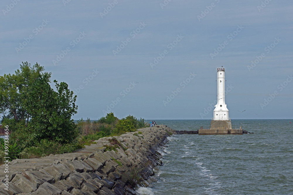 Great Lakes Lighthouses.  Huron Harbor, Ohio