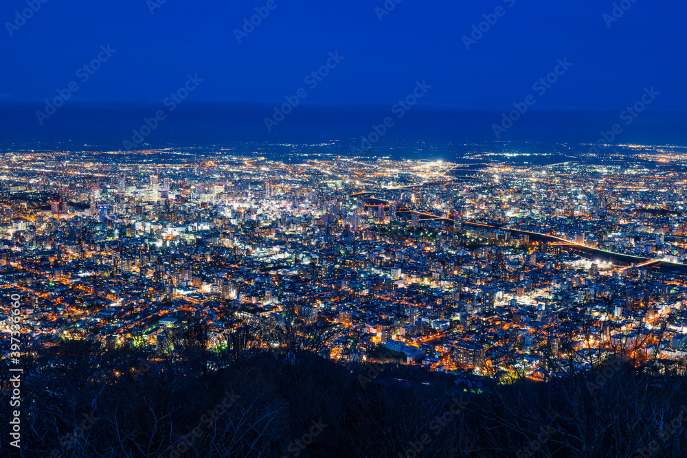 日本新三大夜景　札幌　藻岩山から眺望