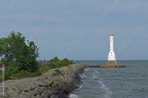 Great Lakes Lighthouses.  Huron Harbor, Ohio