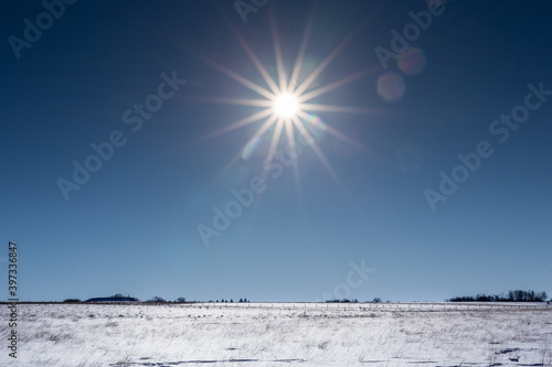 Sun on Snow Field © Frank Lang