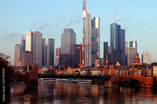 Skyline with skyscrapers