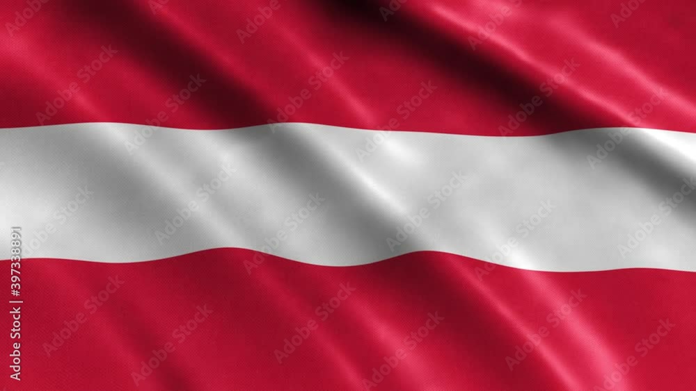 Austria National Flag Country Banner Waving 3D Loop Animation. High Quality 4K Resolution. Austria National Flag Country Banner Waving 3D Loop Animation. High Quality 4K Resolution.