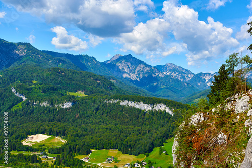 Мiew of mount Jochwand. Salzkammergut, Austria. 
