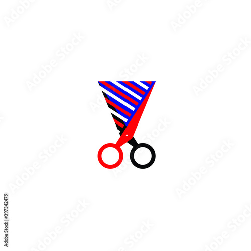 Scissors icon.modern design.vector illustration.barber.barber logo. barbershop. barbershop logo
