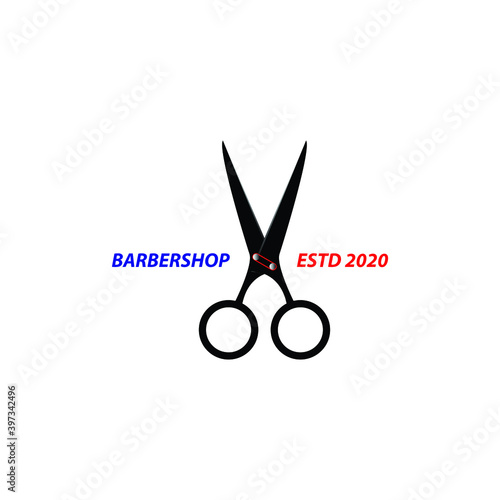 Scissors icon.modern design.vector illustration.barber.barber logo. barbershop. barbershop logo
