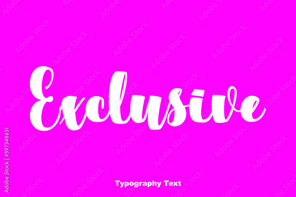 Exclusive Calligraphy Phrase On Pink  Background