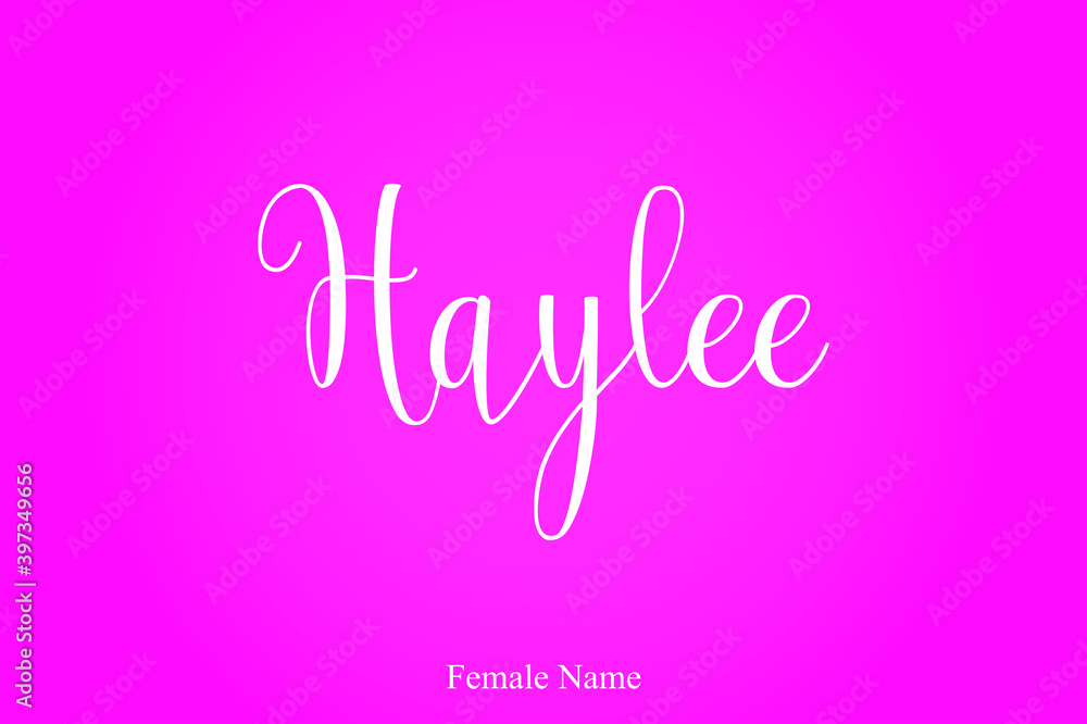 -Female Name Calligraphy White Color Text On Pink Background