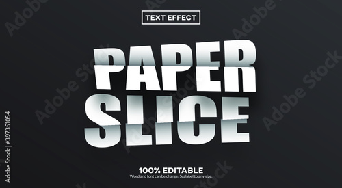 Fotografia Paper Slice Text Effect