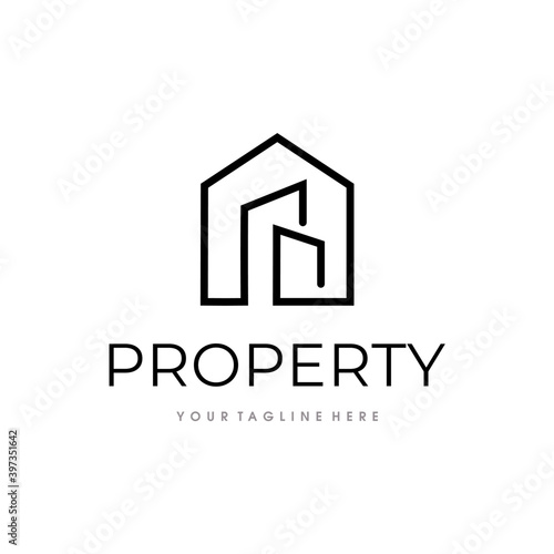 Real Estate Logo. Building, and House Logo Vector Template